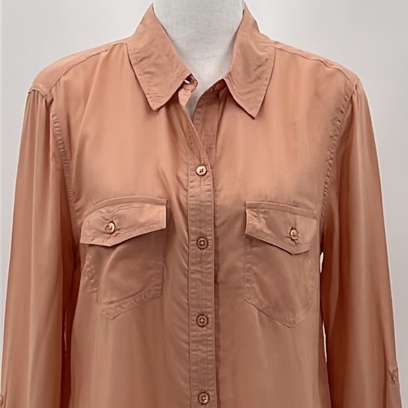 Melissa Odabash Robyn Button Front Long Sleeve Shirt - NWOT - Size Small - Picture 2 of 7